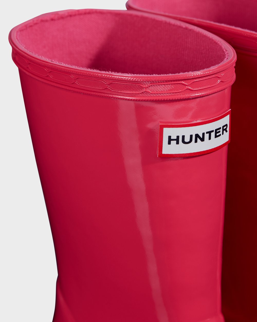Hunter Yağmur Çizmesi Çocuk Pembe - Original First Classic Gloss - Türkiye FJ6754213